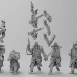  28mm trench fighters set 2  3d model for 3d printers