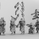  28mm trench fighters set 2  3d model for 3d printers