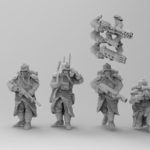  28mm trench fighters set 2  3d model for 3d printers