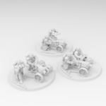  28mm trench fighter heavy bolter team  3d model for 3d printers