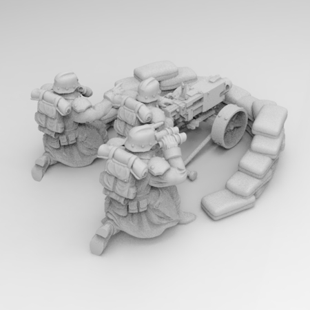  28mm heavy bolter -revised  3d model for 3d printers