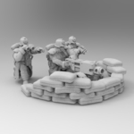  28mm heavy bolter -revised  3d model for 3d printers