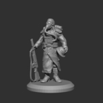  28mm trench fighter casual pose 1 v2  3d model for 3d printers