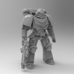 Modelo 3d de Primaris marina poseable para impresoras 3d