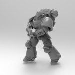 Modelo 3d de Primaris marina poseable para impresoras 3d