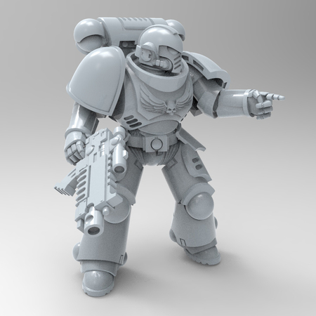 Modelo 3d de Primaris poseable marina v2 para impresoras 3d