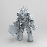 Modelo 3d de Poseable primaris bladeguard para impresoras 3d