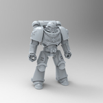  Poseable black templar primaris  3d model for 3d printers