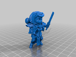 Modelo 3d de El más lindo de la batalla de chibi monja para impresoras 3d