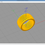  Honeycomb ring  3d model for 3d printers