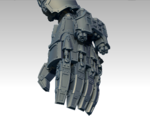  Power fist for a machine god  3d model for 3d printers