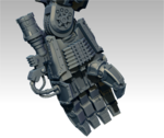  Power fist for a machine god  3d model for 3d printers