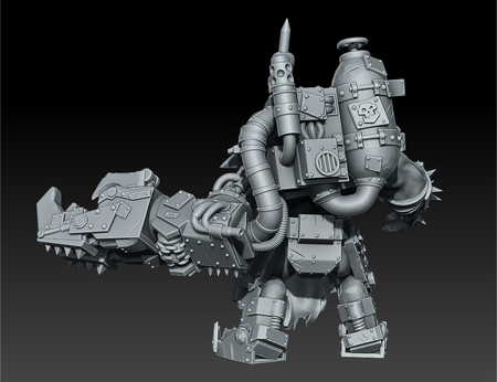 Modelo 3d de Warboss orktober para impresoras 3d