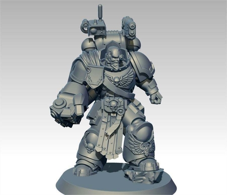  Space warrior with a big fist  3d model for 3d printers