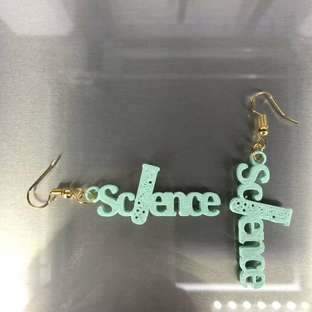 Science earrings