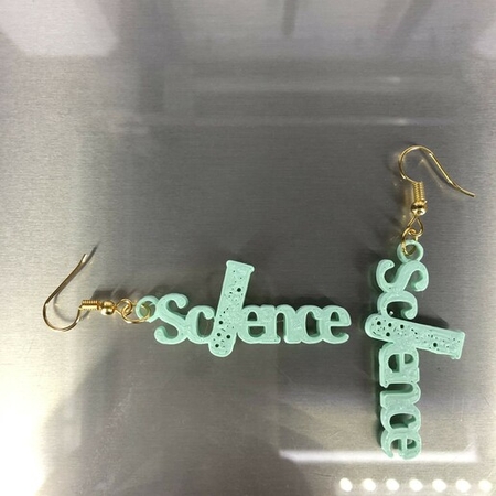  Science earrings  3d model for 3d printers