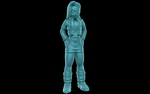  Android 18 (easy print no support)  3d model for 3d printers
