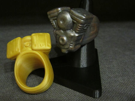 Modelo 3d de Anillo de motor (fácil de impresión sin soporte) para impresoras 3d