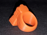 Modelo 3d de Anillo de motor (fácil de impresión sin soporte) para impresoras 3d