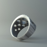  Ring - bevelled cylinder - holes  3d model for 3d printers