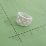  Ring - bevelled cylinder - holes  3d model for 3d printers