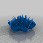  Lotus with egg  3d model for 3d printers