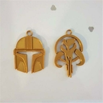  Mandalorian keychains  3d model for 3d printers