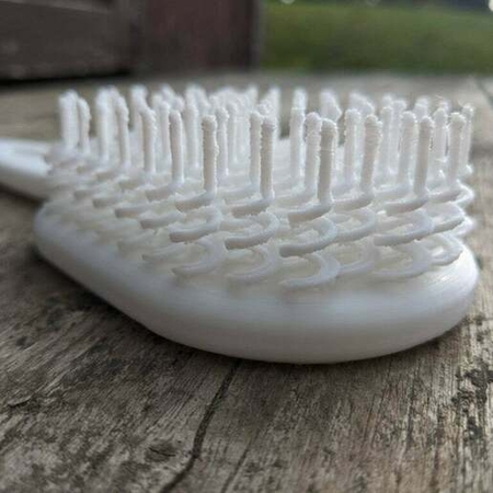 Modelo 3d de Cepillo de pelo (con cerdas flexibles) para impresoras 3d