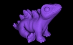  Stegosaurus (easy print no support)  3d model for 3d printers