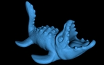 Modelo 3d de Mosasaurus (fácil de impresión sin soporte) para impresoras 3d