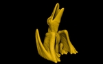 Modelo 3d de Pteranodon (fácil de impresión sin soporte) para impresoras 3d