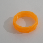 Modelo 3d de Anillo - doblado caras para impresoras 3d