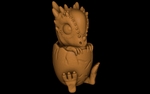  Stygimoloch (easy print no support)  3d model for 3d printers