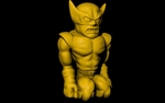 Modelo 3d de Wolverine (fácil de impresión sin soporte) para impresoras 3d
