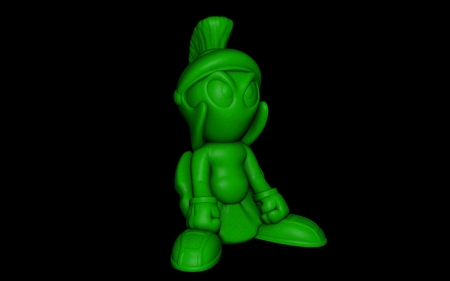 Modelo 3d de Marvin el marciano (fácil de impresión sin soporte) para impresoras 3d