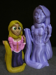 Modelo 3d de Rapunzel (fácil de impresión sin soporte) para impresoras 3d