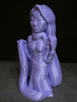 Modelo 3d de Rapunzel (fácil de impresión sin soporte) para impresoras 3d