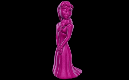 Modelo 3d de Elsa (fácil de impresión sin soporte) para impresoras 3d