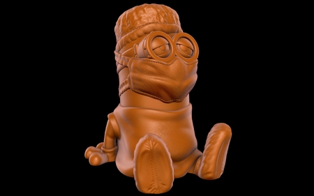 Modelo 3d de Enfermo minion (fácil de impresión sin soporte) para impresoras 3d