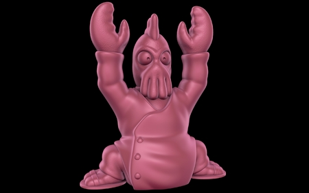 Modelo 3d de Zoidberg (fácil de impresión sin soporte) para impresoras 3d