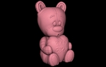  Teddy bear (easy print no support)  3d model for 3d printers