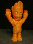 Modelo 3d de Bebé groot mono (fácil de impresión sin soporte) para impresoras 3d