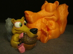 Modelo 3d de Bebé scrat (fácil de impresión sin soporte) para impresoras 3d