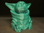 Modelo 3d de Bebé yoda (fácil de impresión sin soporte) para impresoras 3d