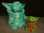 Modelo 3d de Bebé yoda (fácil de impresión sin soporte) para impresoras 3d