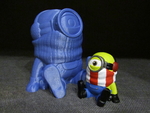  Minion stuart christmas (easy print no support)  3d model for 3d printers