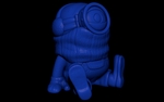  Minion stuart christmas (easy print no support)  3d model for 3d printers