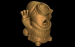 Modelo 3d de Minion tim canto (fácil de impresión sin soporte) para impresoras 3d