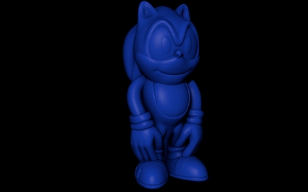 Modelo 3d de Sonic the hedgehog (fácil de impresión sin soporte) para impresoras 3d