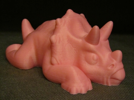  Triceratops (easy print no support)  3d model for 3d printers